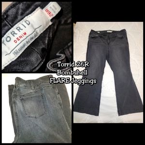 Torrid Size 26 BOMBSHELL Flare Jeans